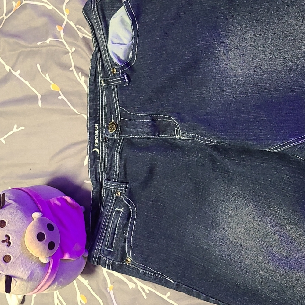 RUBY MOON 🌙 JEWELED BLUE JEANS